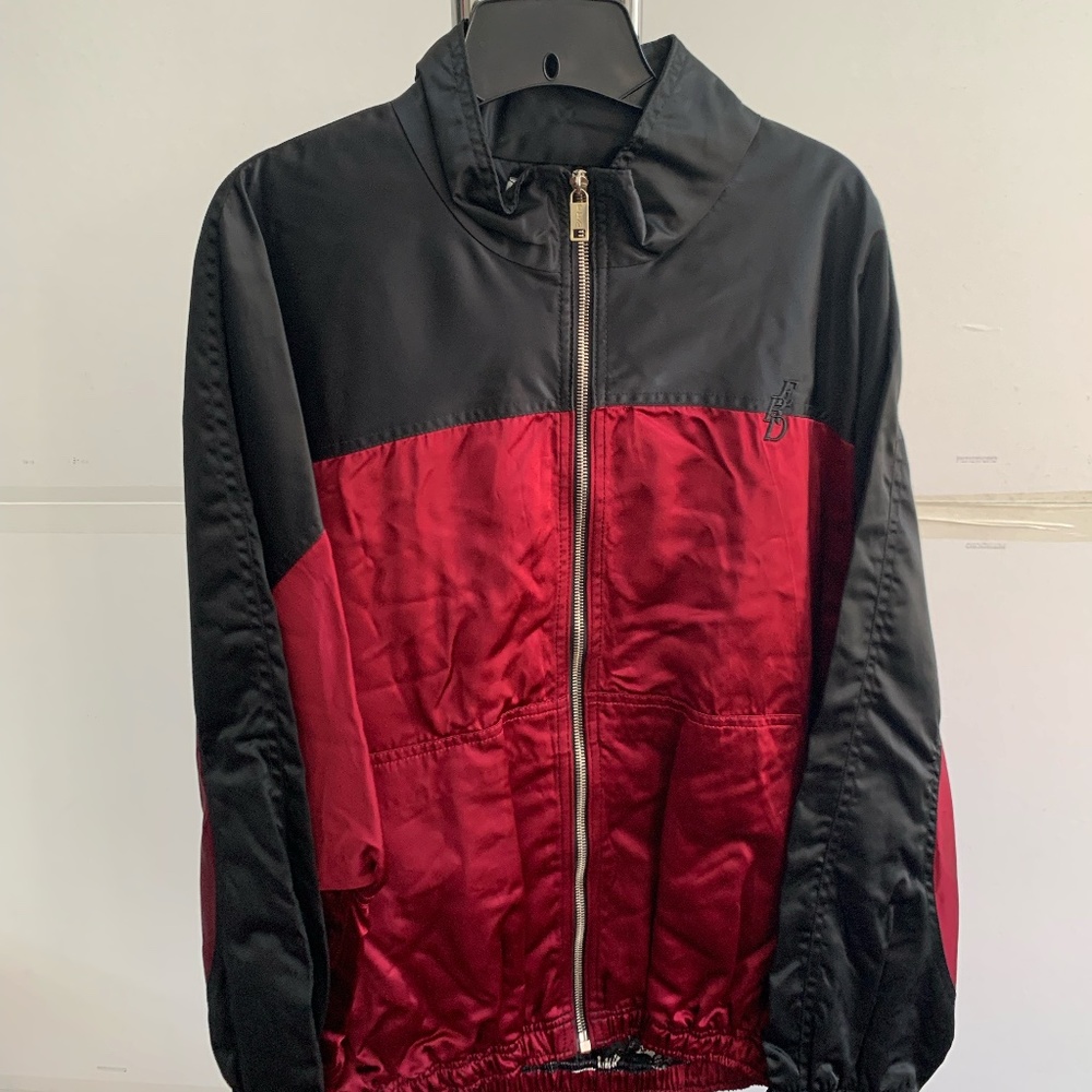 Enfants Riches Deprimes - Burgundy & Black Baggy Fit Track Jacket